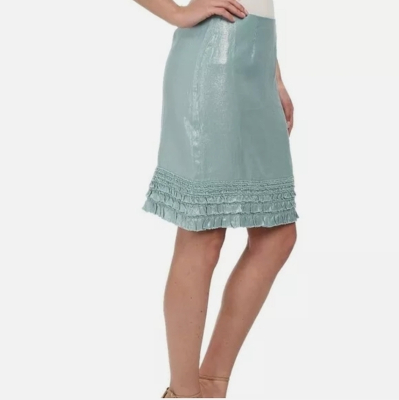 TOMMY BAHAMA Ferrin Foil Linen Pencil Skirt - Picture 2 of 11